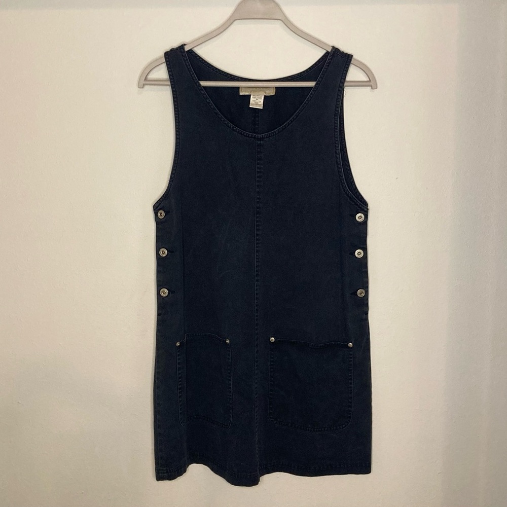 Express Size M Navy Mini Dress, 34 inches long and 18.5 inches armpit to armpit.